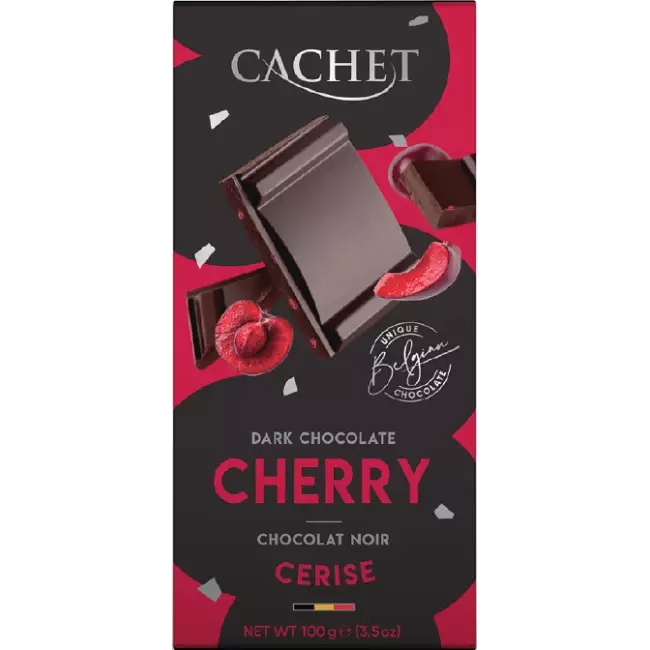 Cachet Étcsokoládé Cseresznye 57% 100g